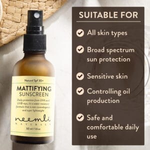 Neemli Naturals SPF 30 Mattifying Sunscreen - 50 ml