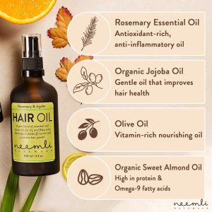 Neemli Naturals - Rosemary & Jojoba Hair Oil